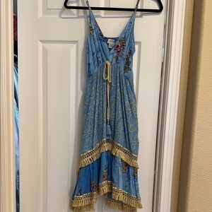 Blue and Gold summer dress